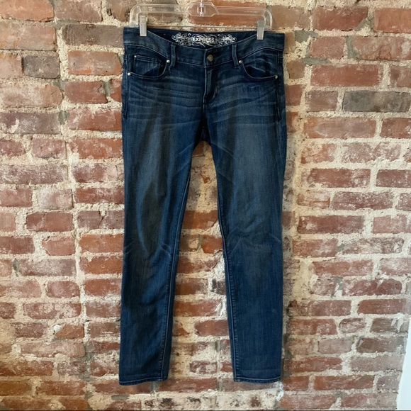 Express Skinny Low Rise Stella Denim Blue Jeans 6R